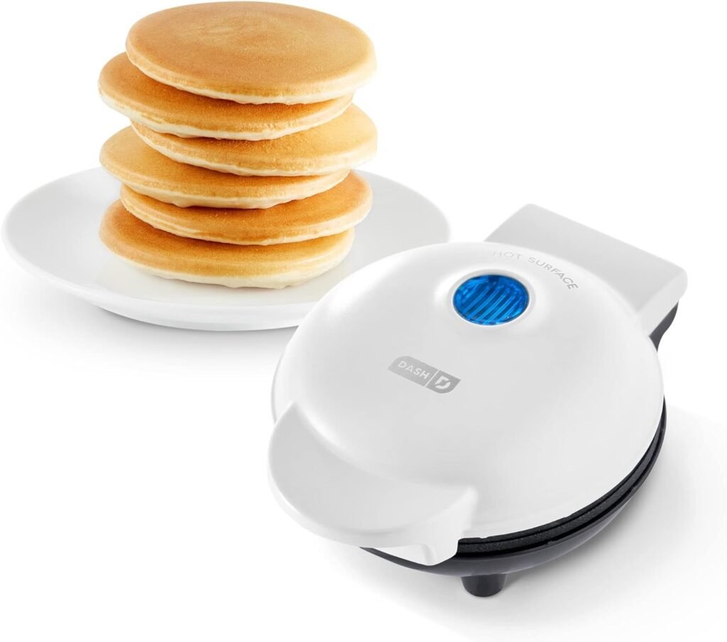 DASH 8” Express Electric Round Griddle for for Pancakes, Cookies, Burgers, Quesadillas, Eggs  other on the go Breakfast, Lunch  Snacks - Aqua