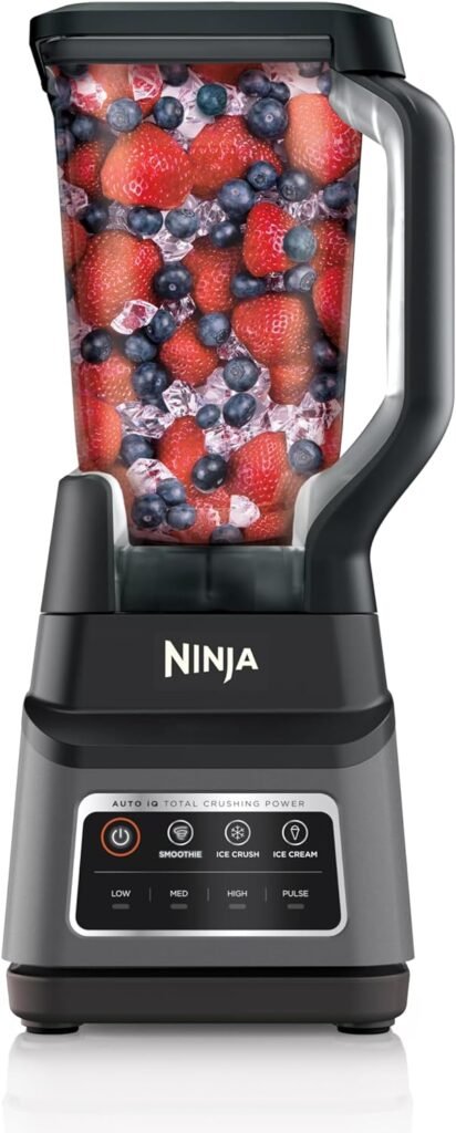 Ninja BL770AMZ Mega Kitchen System, 72 oz. Pitcher, 8-Cup Food Processor, 16 oz. Single Serve Cup, 1500-Watt, Black